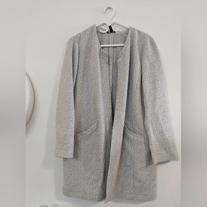 Eileen Fisher Gray Open Front Cardigan